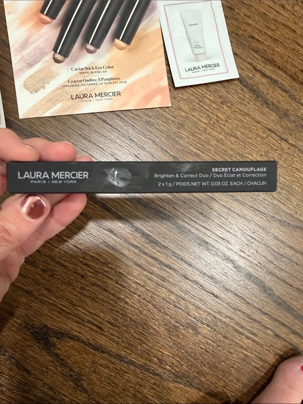 Laura Mercier Secret Camoflage/ Brighten and Correct Duo and makeup samples